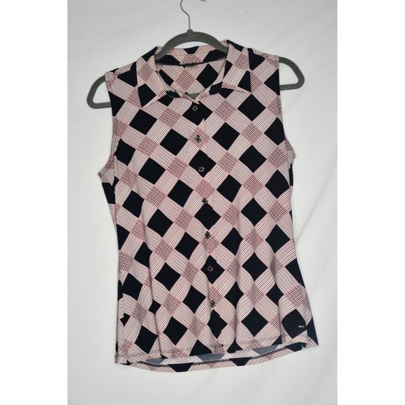 NWOT‎ Tommy Hilfiger Striped Button-Up Shirt size Med - Picture 1 of 7